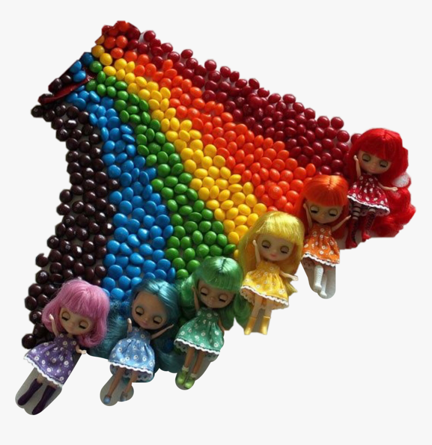 #cute #colors #rainbow #cute #dolls #tiny #skittles - Figurine, HD Png Download