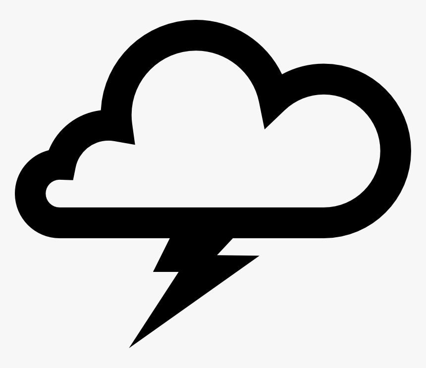 Thunder Cloud Icon - Thunder Cloud Icon Png, Transparent Png