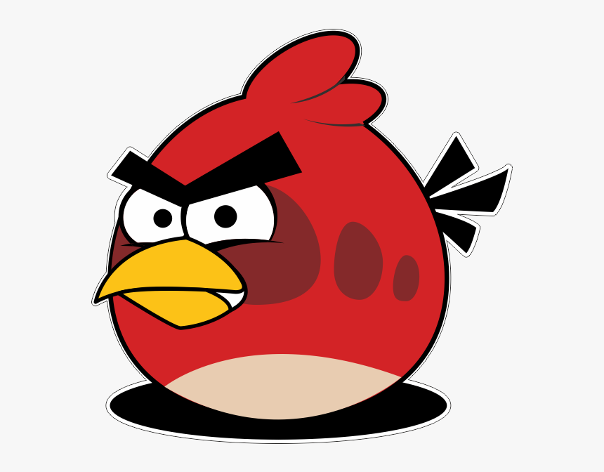 Red Angry Bird Vector, HD Png Download