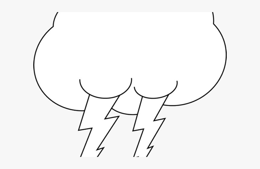 Thunder Clipart Dark Clouds - Illustration, HD Png Download