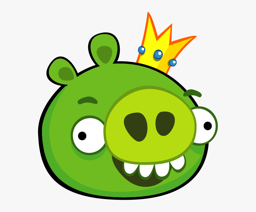 The King Pig Also Known As Smooth Cheeks And Big Bacon - Angry Birds Pig Sad, HD Png Download