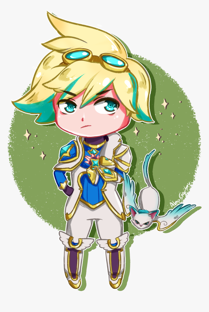 Chibi Star Guardian Ezreal By Almagkrueger Hd Wallpaper - Lol Chibi Star Guardian, HD Png Download