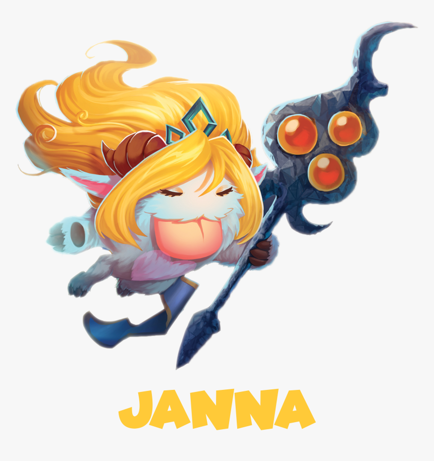 League Of Legends Lol Poro Janna Poro - Poro League Of Legends Janna, HD Png Download