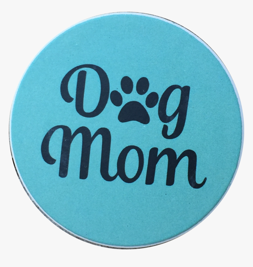 Dog Mom Paw Print Auto Car Coaster Absorbent Stone - Drink Coaster, HD Png Download