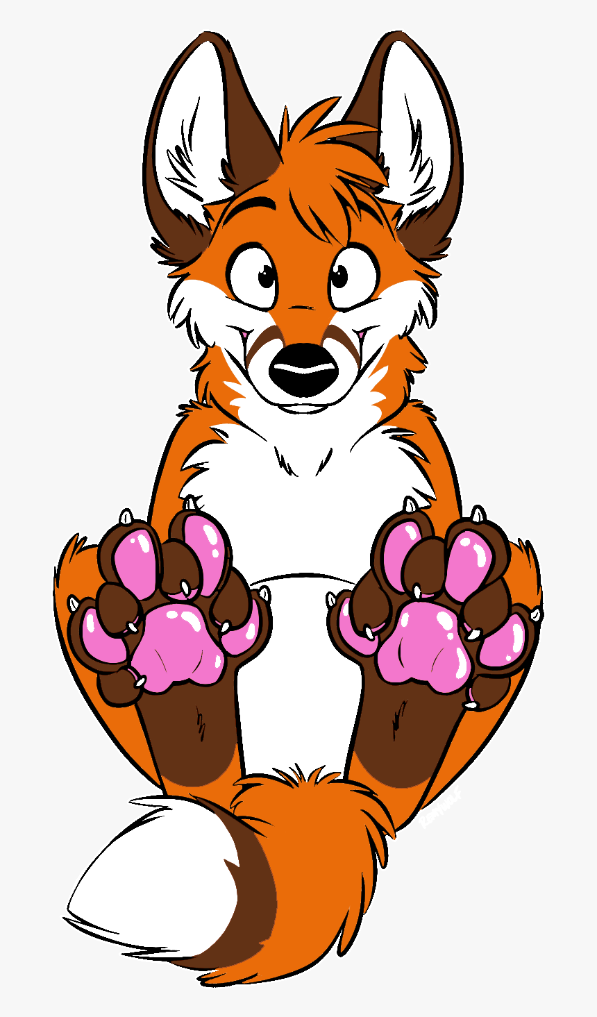 Fox Paw Print Png - Clip Art Fox Paw, Transparent Png
