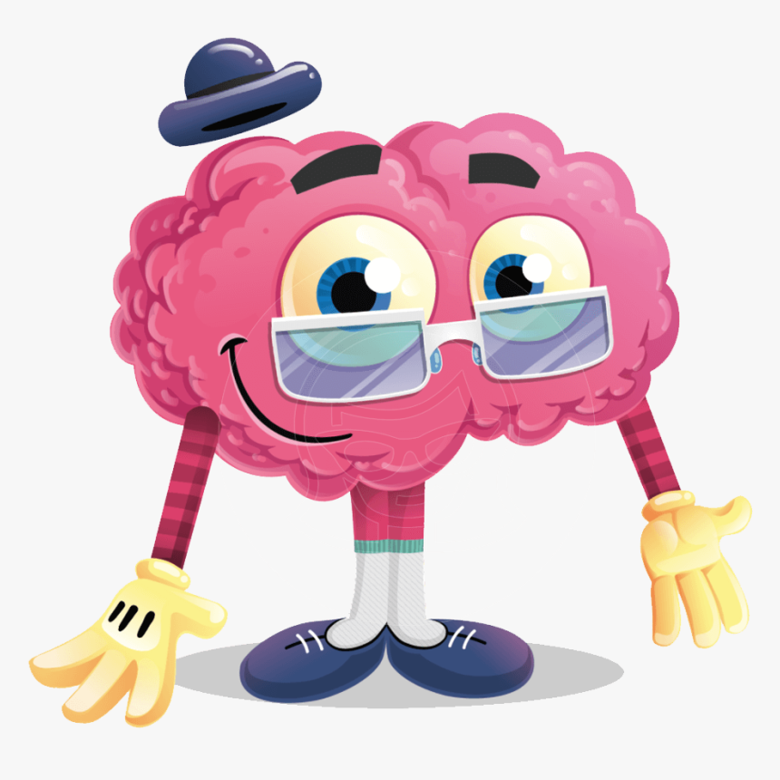 Transparent Embarrassment Clipart - Mr Brain Cartoon, HD Png Download