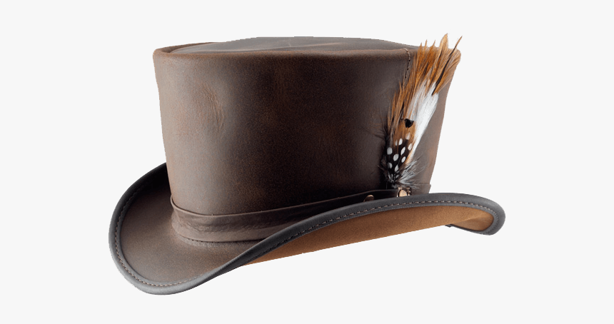 Coachmans Steampunk Top Hat - Leather, HD Png Download
