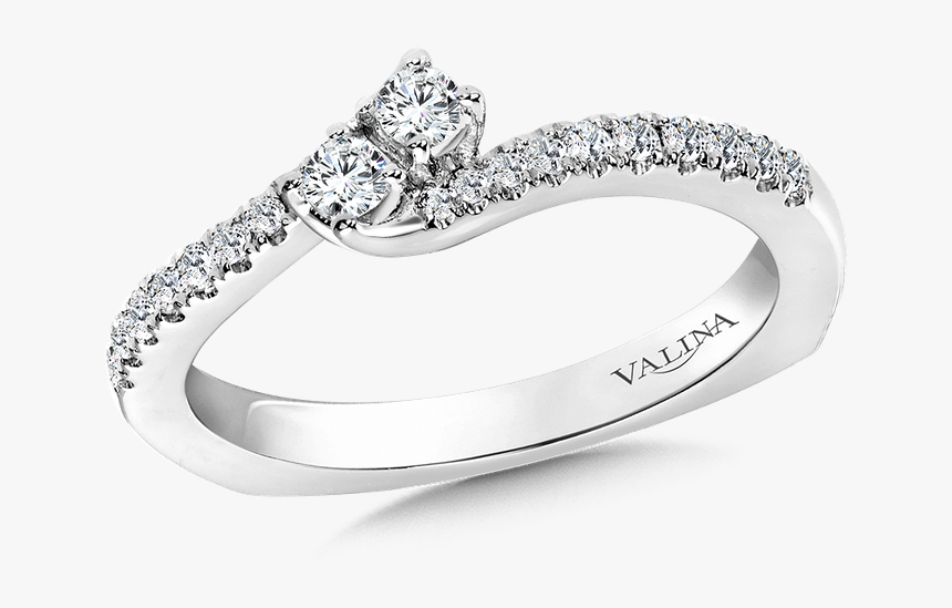 Valina Two-stone Diamond Engagement Ring Moutning In - Pre-engagement Ring, HD Png Download