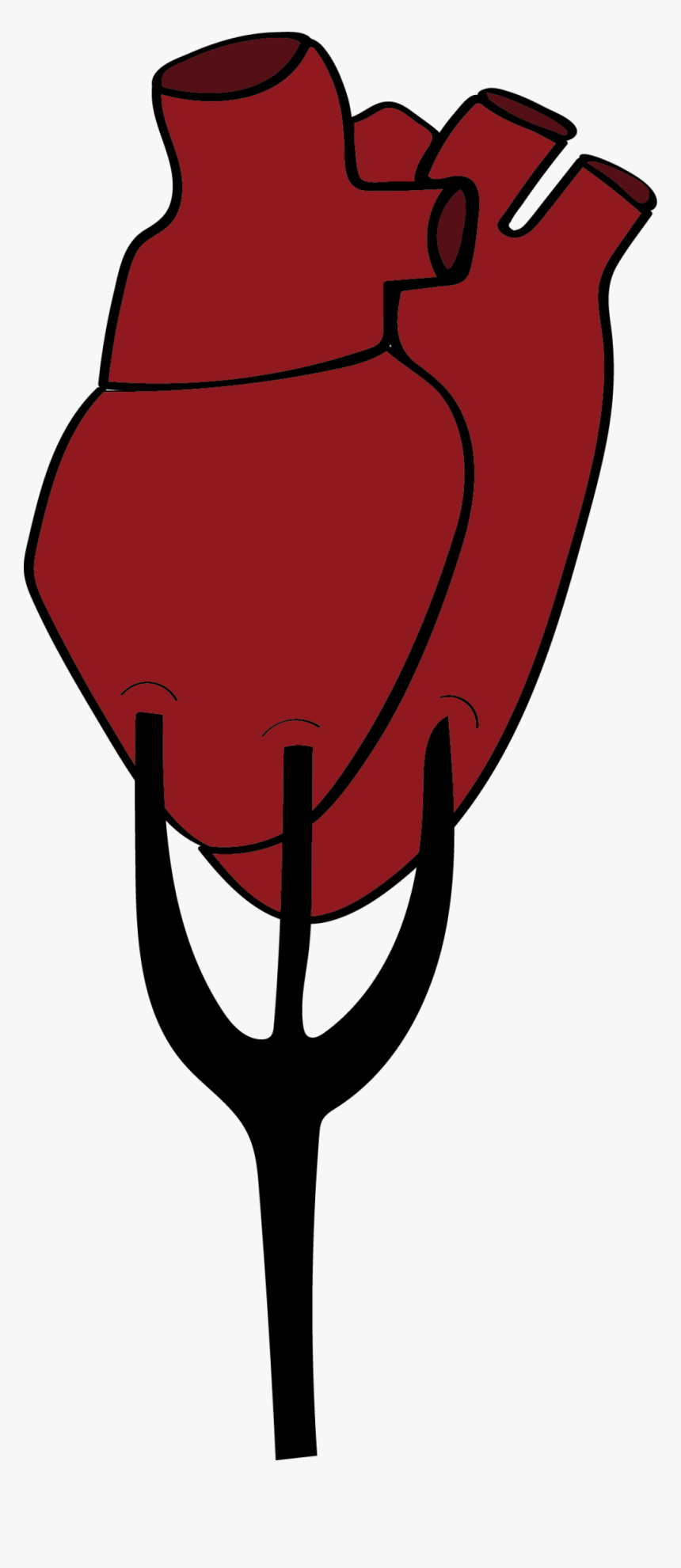 Heart On Pitchfork, HD Png Download