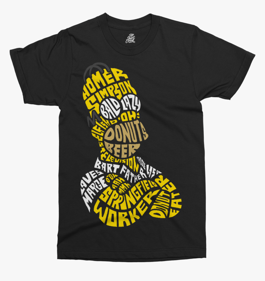 T Shirt Printed Simpson, HD Png Download
