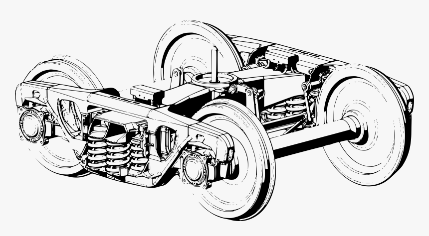 Railway Truck Clip Arts - Railways Wheel Clipart, HD Png Download
