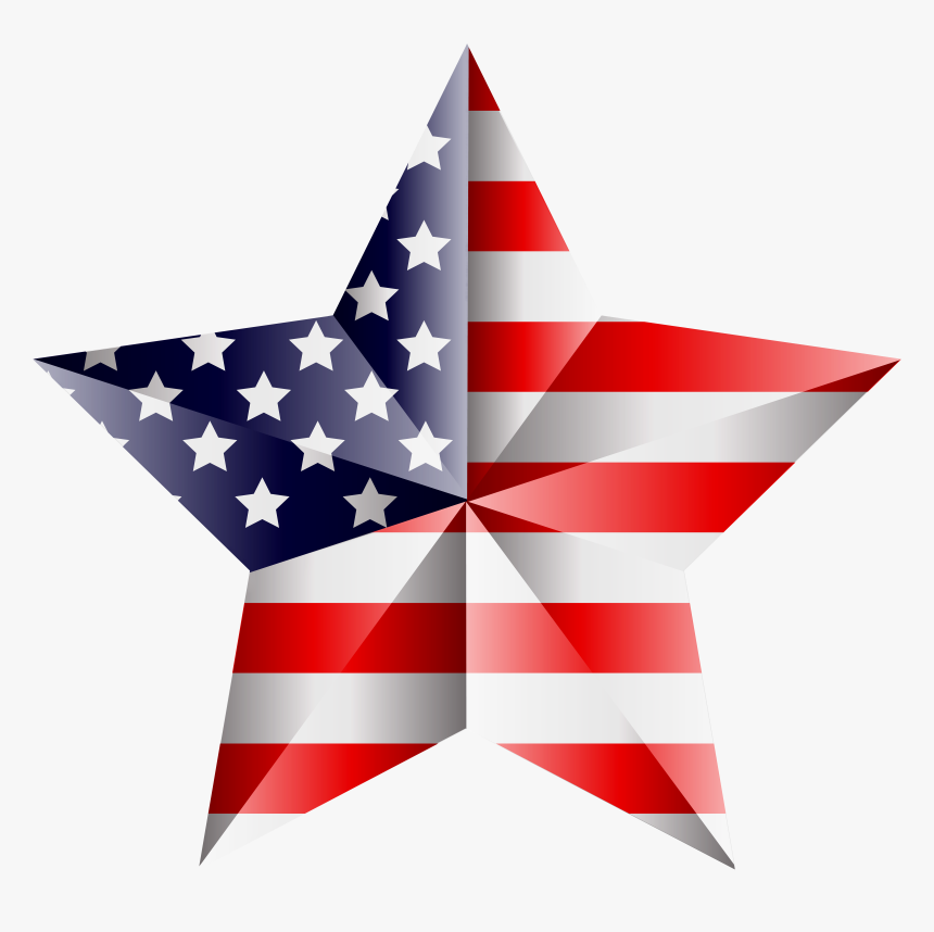 United Star Of American Transparent States Flag Clipart, HD Png Download