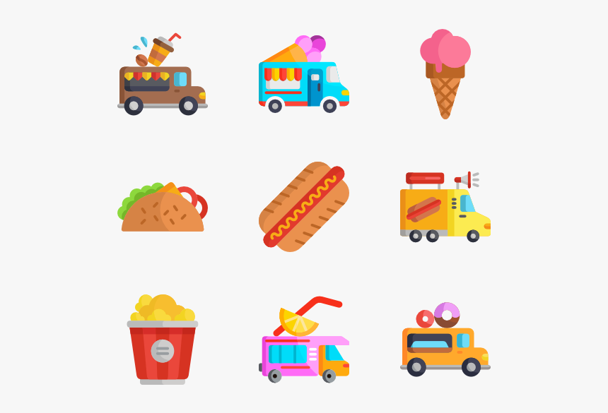 Icons Free Vector Food - Vector Painting Icon Png, Transparent Png