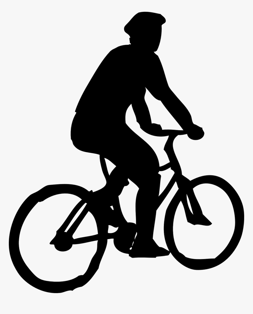 Cyclist Silhouette, HD Png Download