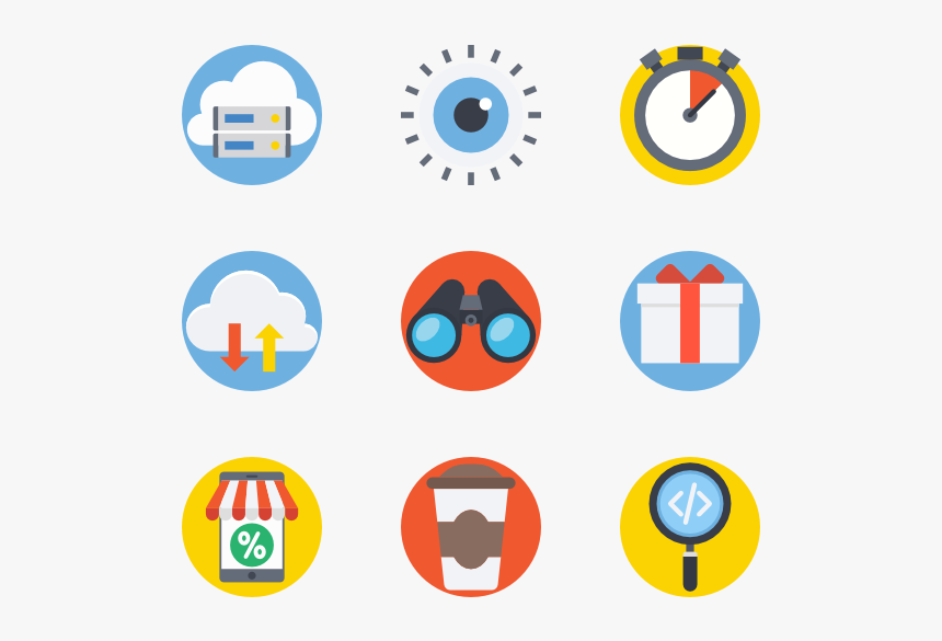 Seo And Web - Flat Icon Set, HD Png Download