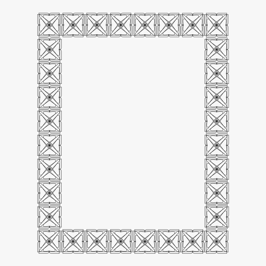 Frame 2 Outline 8.5 X 11 Page Border, HD Png Download , Transparent