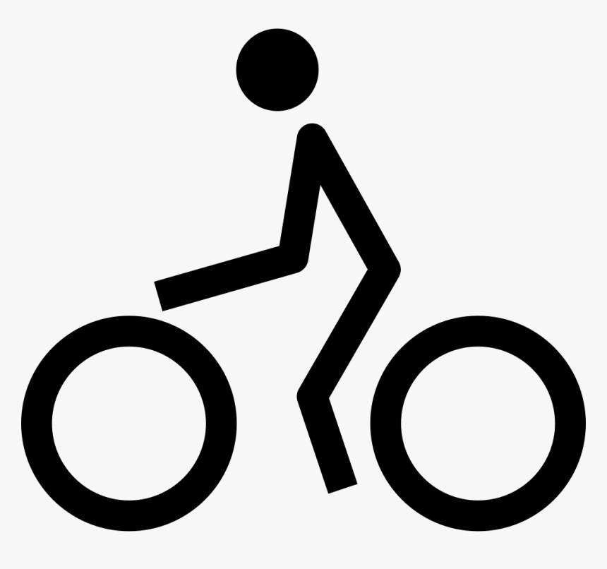 Cyclist - Simbolo Uomo In Bici, HD Png Download