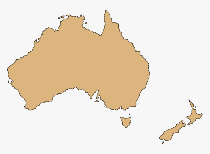 Australia Map Transparent Background - Clear Map Of Australia, HD Png Download