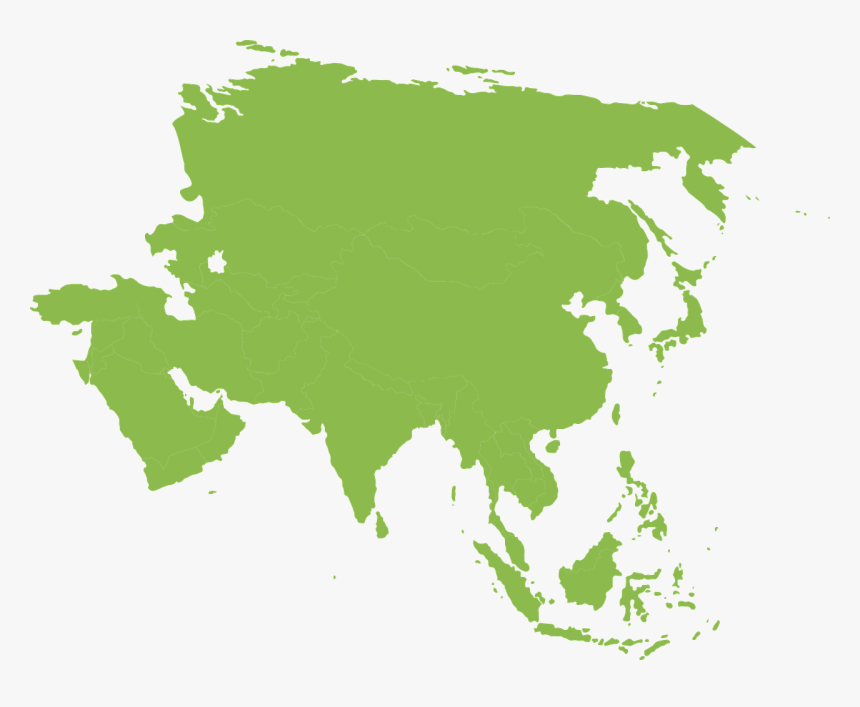 Map Asia Continent Free Picture - Asia Map Transparent Background, HD Png Download
