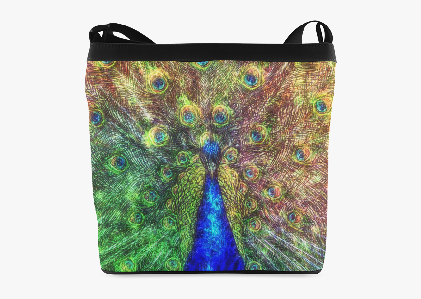 Peacock Crossbody Bags - Canvas Print, HD Png Download