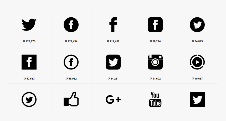 Social Icons White Png - Instagram, Transparent Png