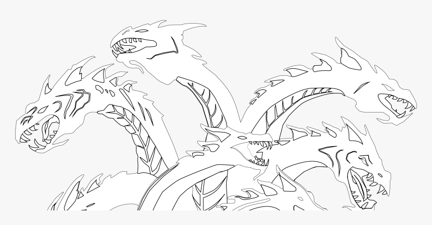 Hydra Black And White, HD Png Download
