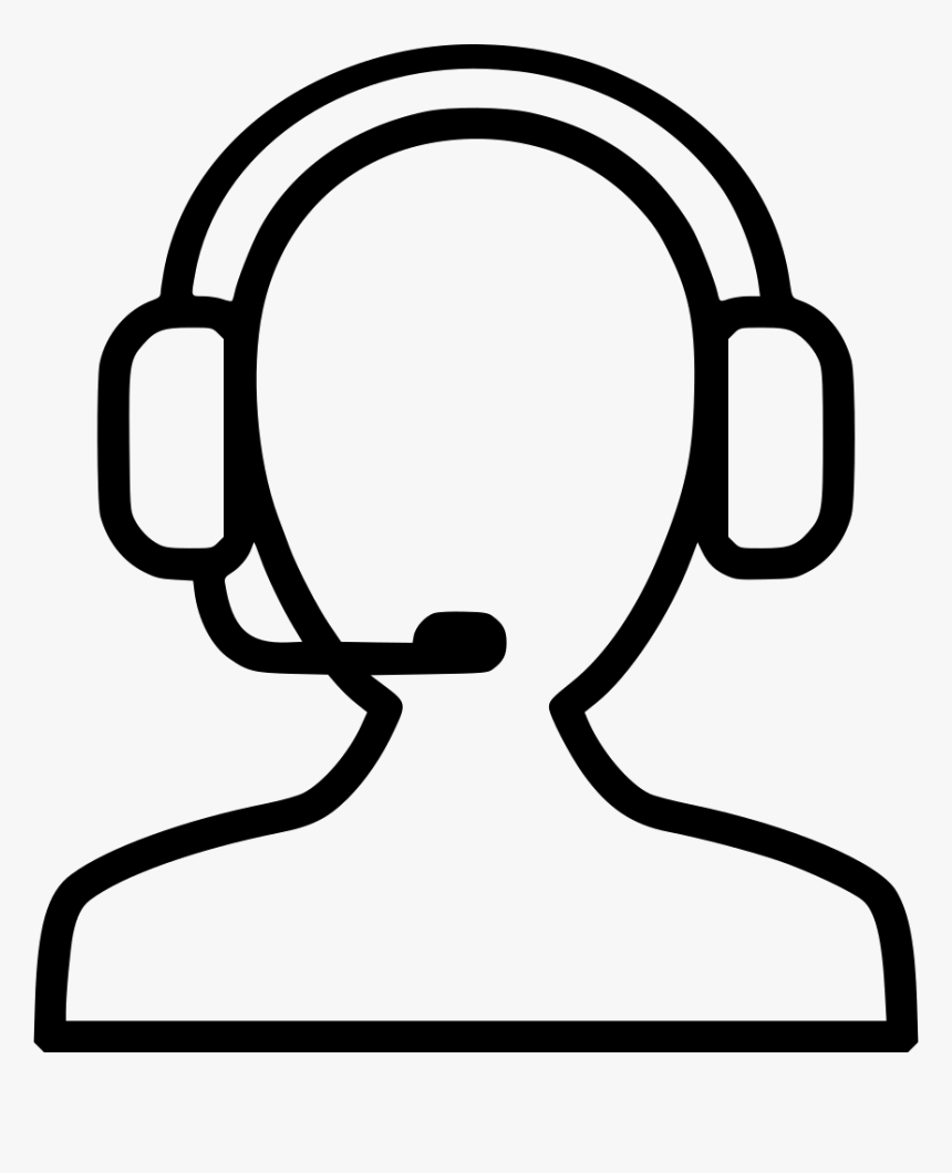 Operator Support Receptionist Help Headset - Headset Png Icon White, Transparent Png