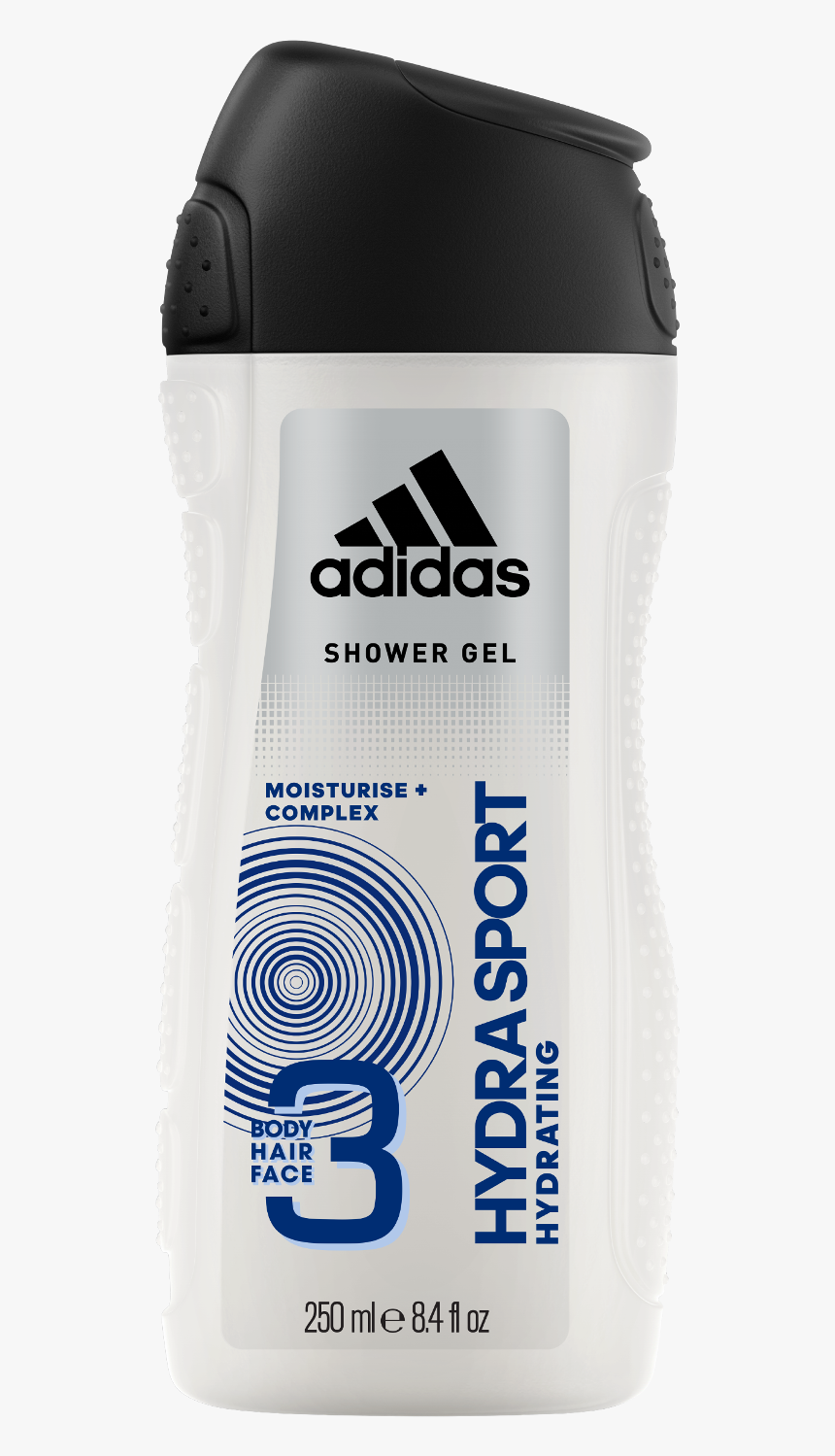 Hydra Sport 3in1 Body, Hair And Face Shower Gel For - Adidas Active Start Shower Gel, HD Png Download
