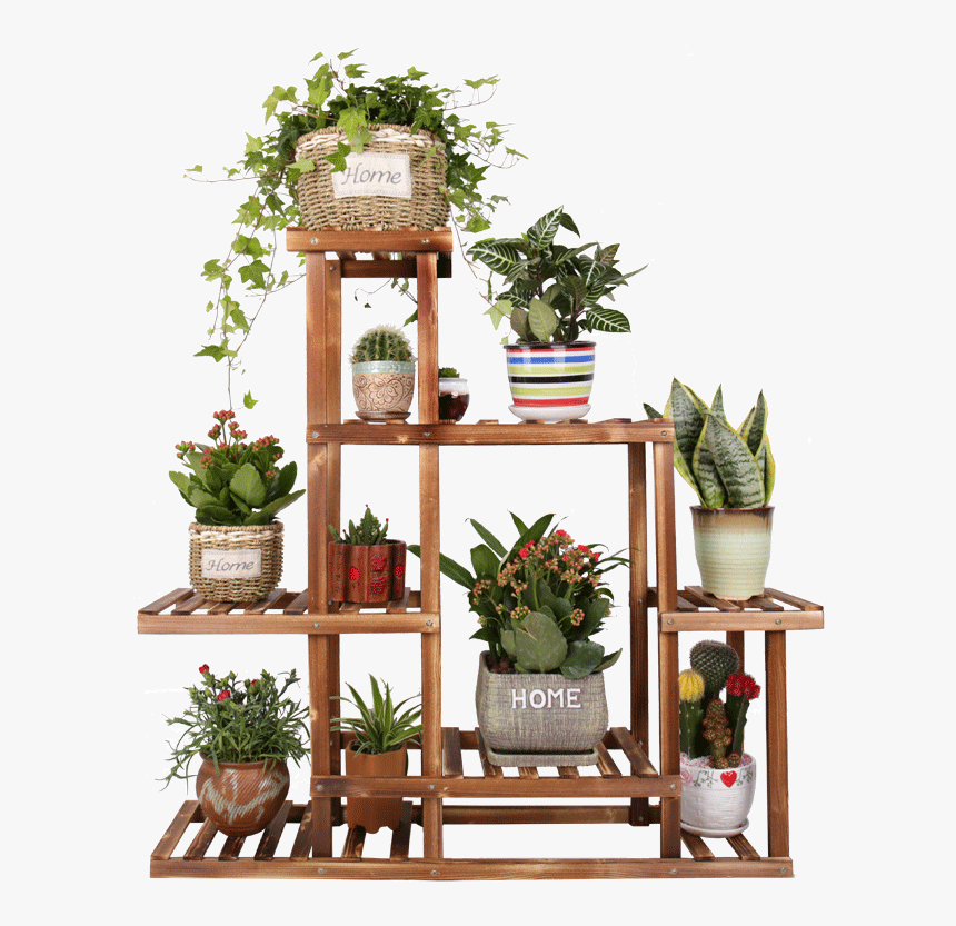 Anti Corrosion Wood Flower Stand Multi Layer Combination - Ladder Style Plant Stands, HD Png Download