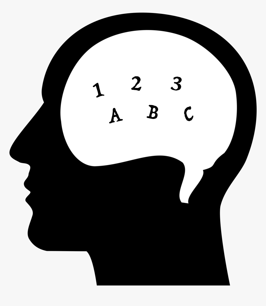 Transparent Bite Clipart - Thinking Clipart Black And White, HD Png Download