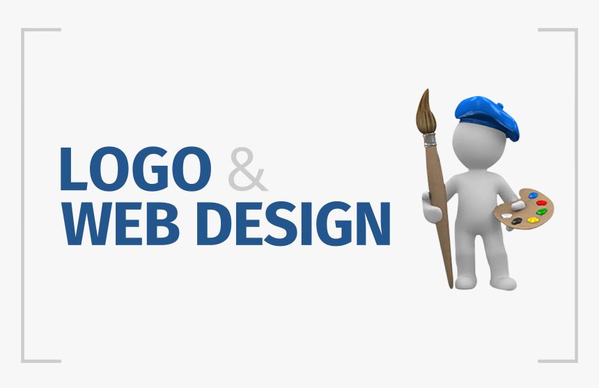 An Icon Of A Man Holding A Big Paintbrush On Hand A - Logo Design Step By Step, HD Png Download