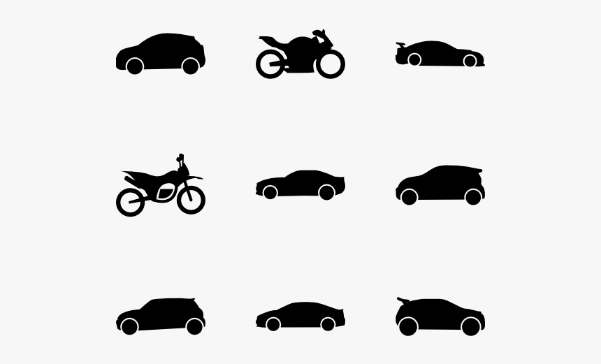 Over Wheels - Vector Motorbike Icon Png, Transparent Png