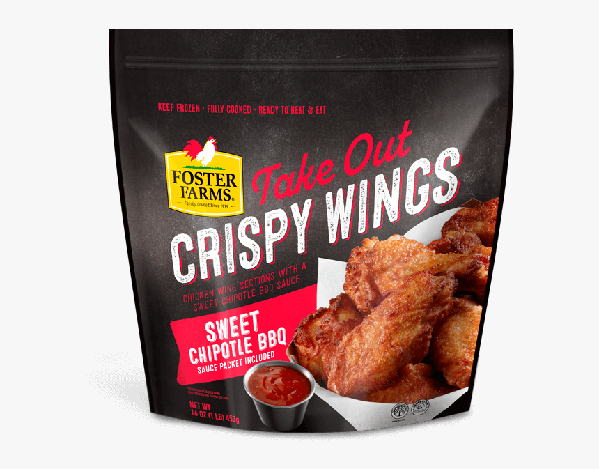 Sweet Chipotle Bbq Crispy Wings - Foster Farms Chicken Wing, HD Png Download
