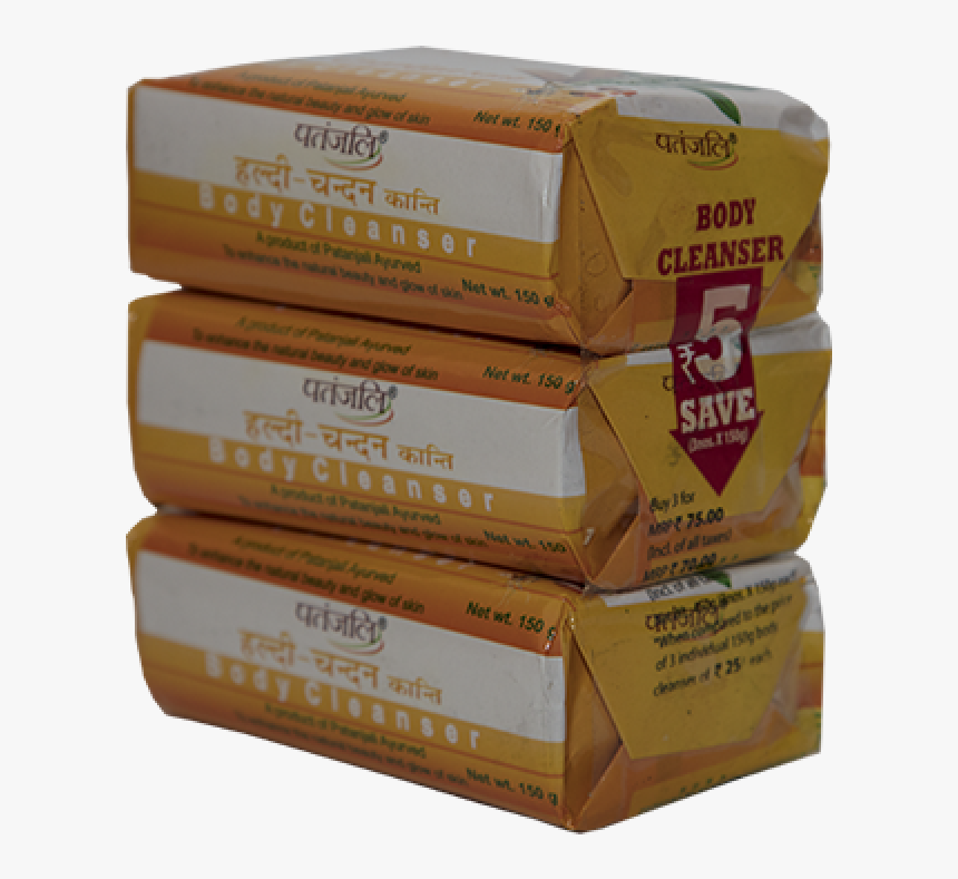 Patanjali Haldi Chandan Kanti Body Cleanser , Png Download - Carton, Transparent Png