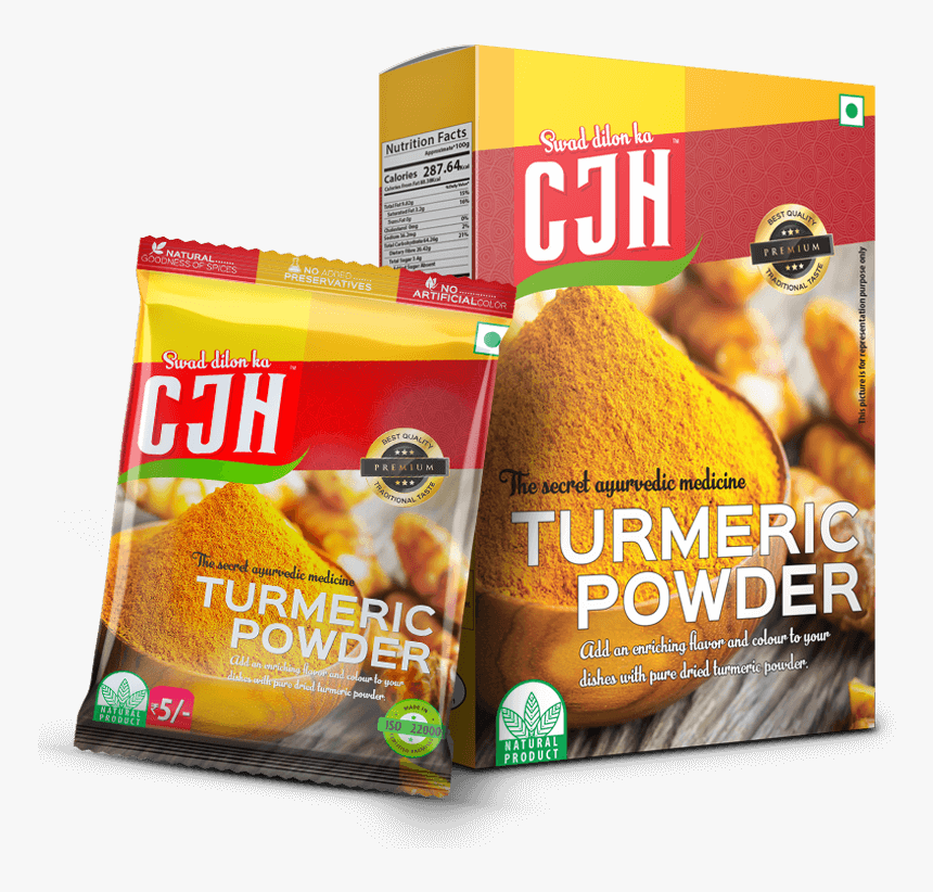 Turmeric Powder, Cjh, Vinayak Foods Group, Yellow, - Masala Vinayak Foods, HD Png Download