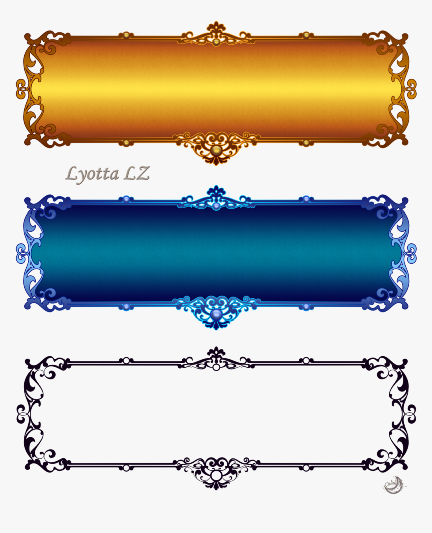 Wedding Golden Border Png - Gold Border Design Png Clipart, Transparent Png