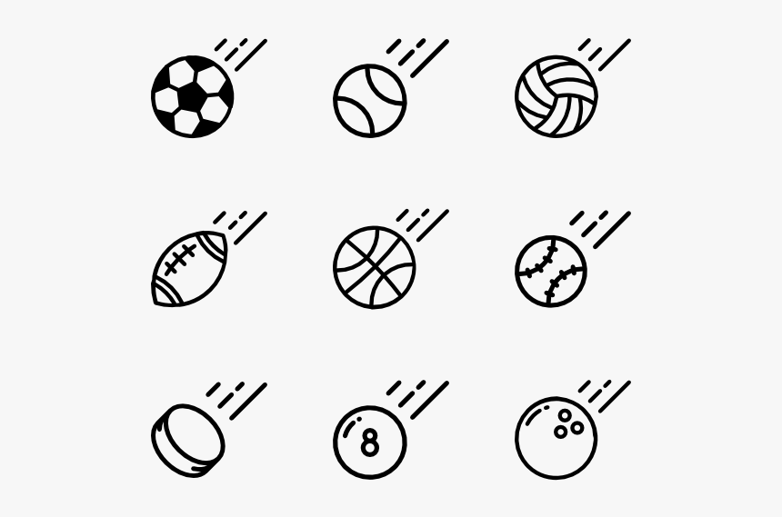 Baseball Icons - Sports Ball Vector Png, Transparent Png