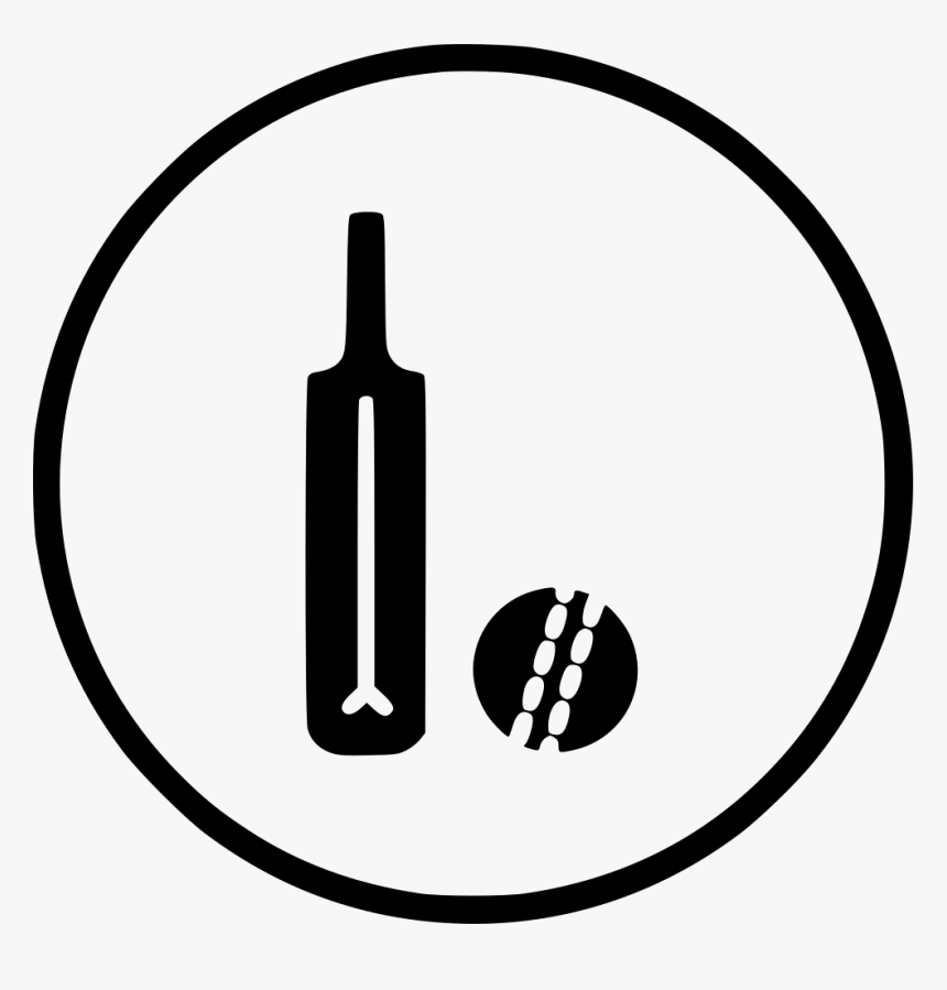 Cricket Ball Bat Equipment Batsman - Batsman Icon, HD Png Download