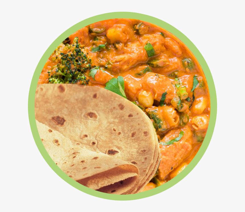 Chapati With Curry Png, Transparent Png
