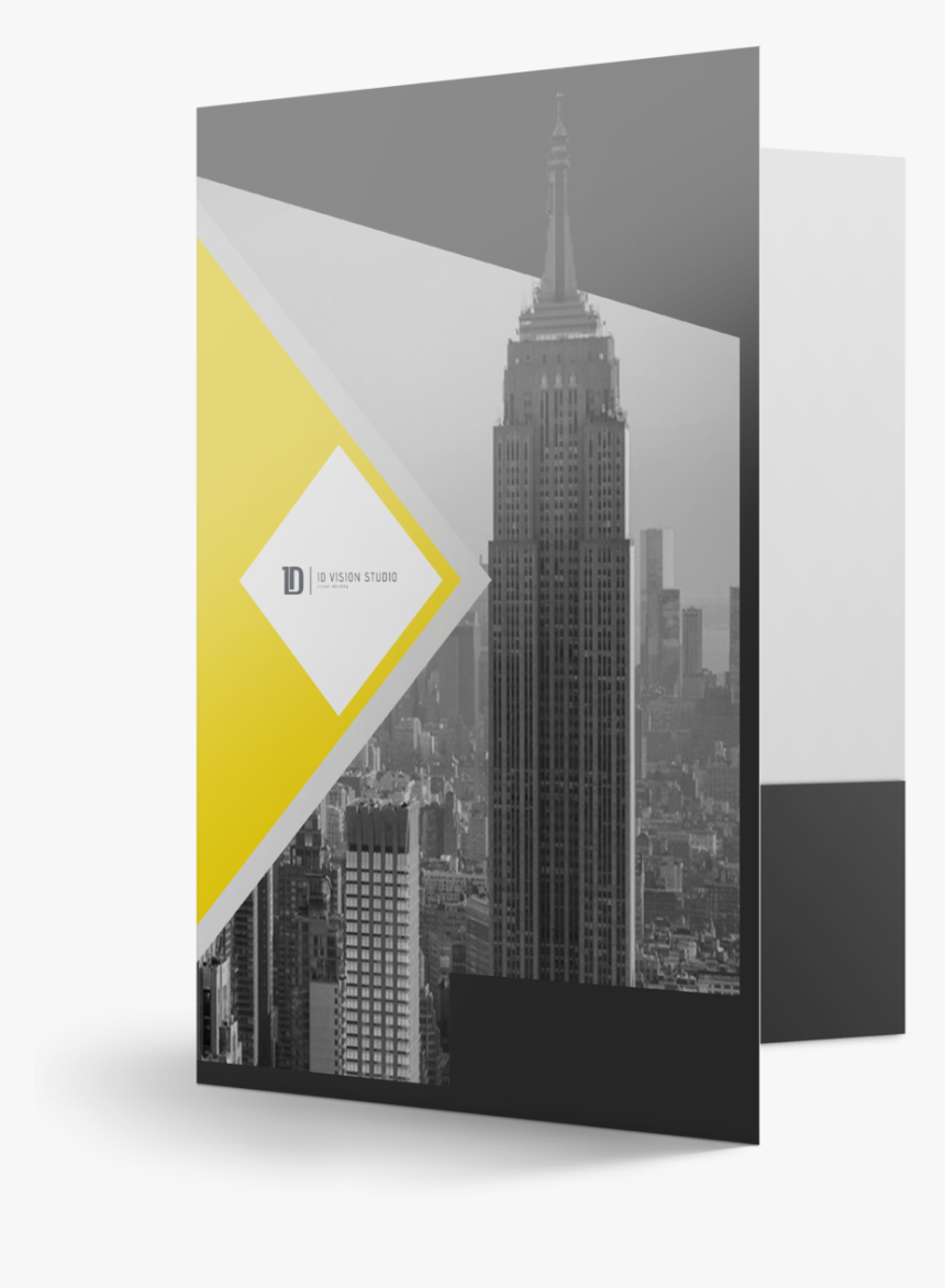 Matte Finish Presentation Folders - Skyscraper, HD Png Download