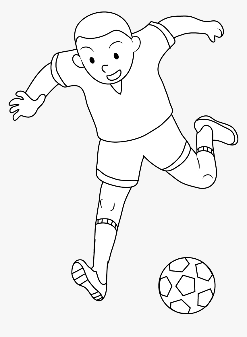 Color Clipart Football Player - Kick American Football, HD Png Download