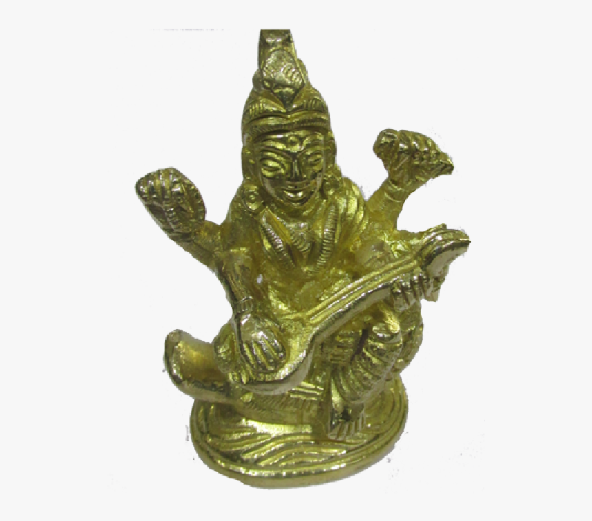 Transparent Saraswati God Png - Bronze Sculpture, Png Download