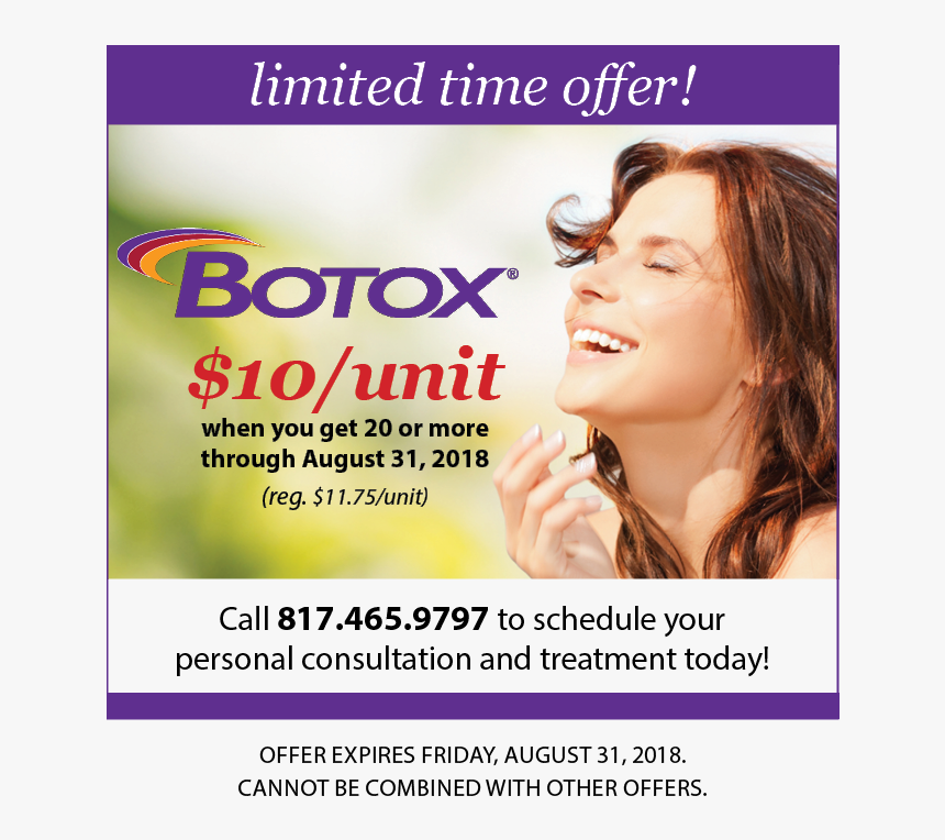 Limited Time Offer On Botox - Botox, HD Png Download