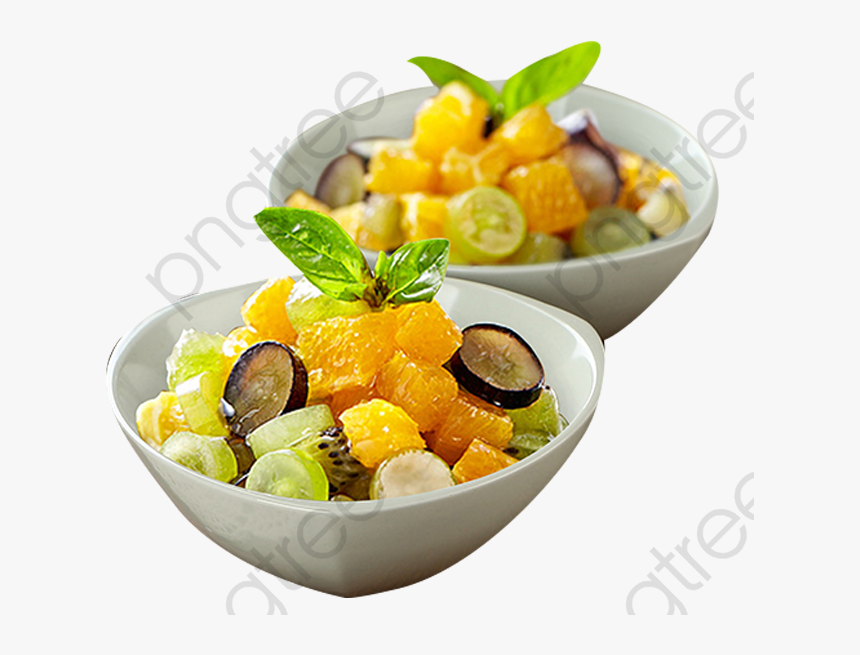 Salad Bowl Of Fruit Salad, Fruit Clipart, White Porcelain - Fruit Salad Bowl Png, Transparent Png