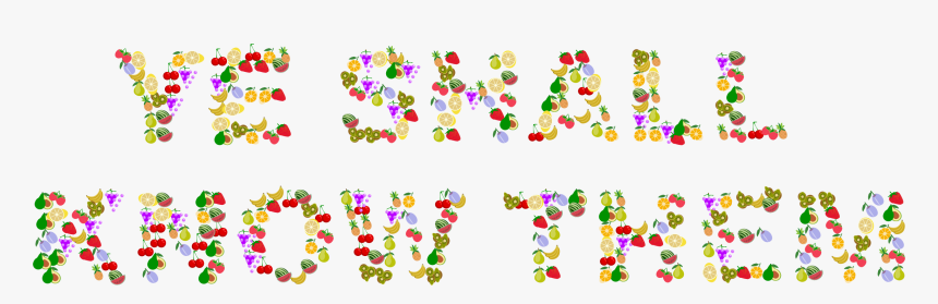 By Their Fruits Clip Arts, HD Png Download