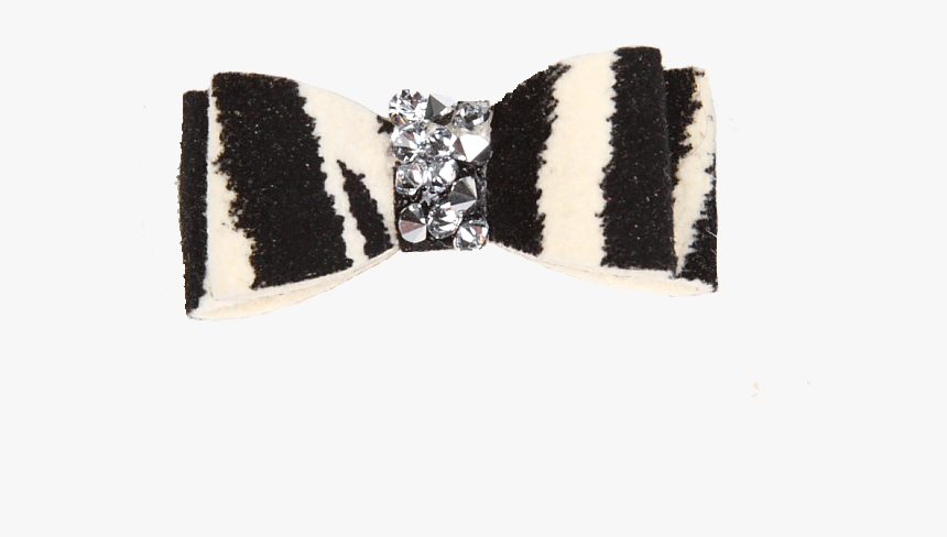 Zebra Crystal Rocks Hair Bow - Headband, HD Png Download