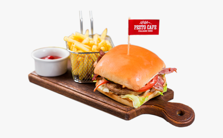 Chicken Burger - Фирменный Буршер Песто Кафе, HD Png Download