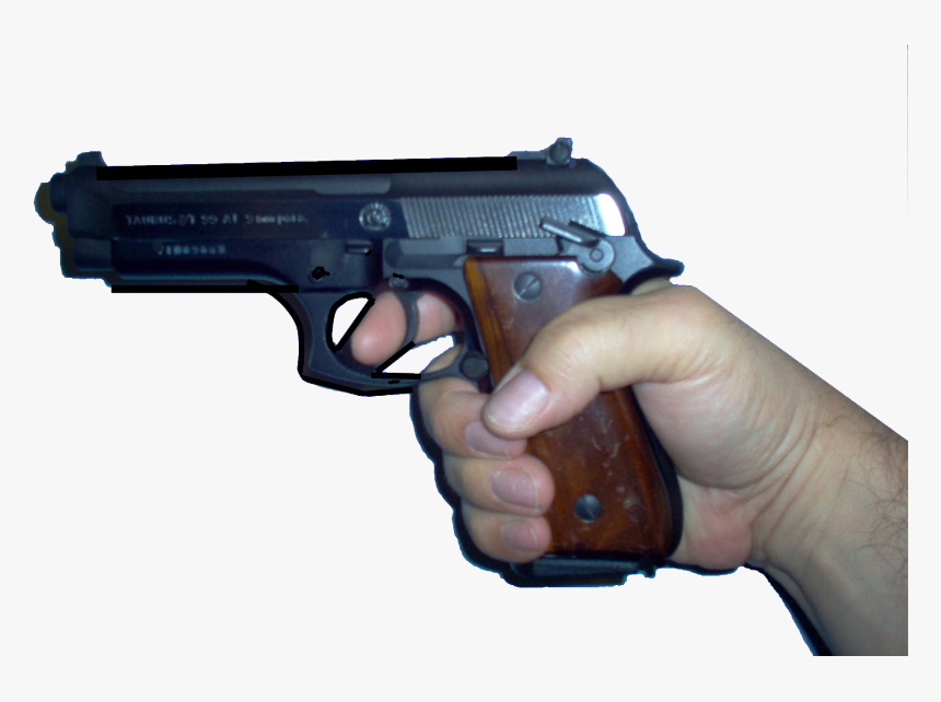 Firearm Revolver Weapon Beretta M9 Pistol - Hand With Gun Transparent, HD Png Download