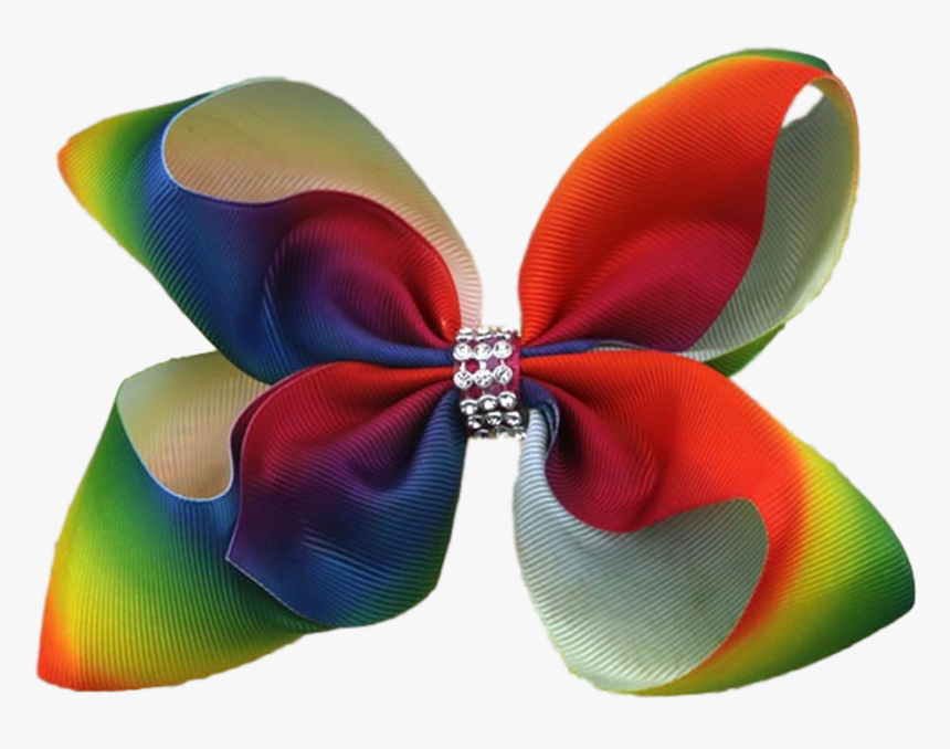 Hareena Hair Bow- Rhinestone Rainbow - Butterfly, HD Png Download