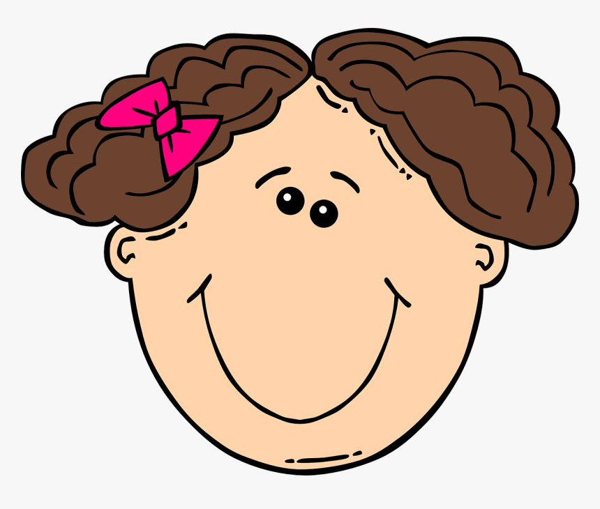 Curly Haired Girl Clipart, HD Png Download